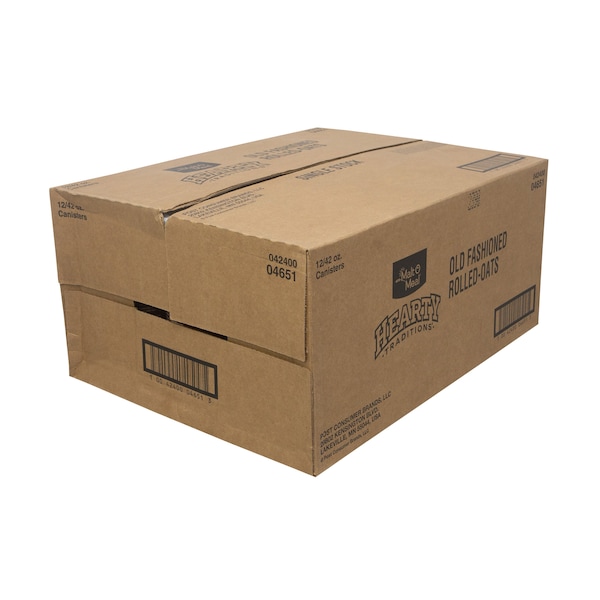 Malt O Meal Hearty Traditional Old Fashioned Oats 42 oz. Container, PK12 04651 - main